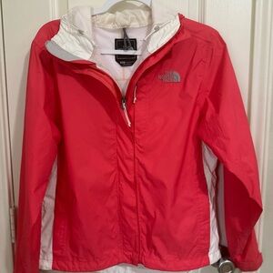 SOLD - The North Face pink & white jacket